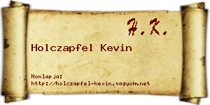 Holczapfel Kevin névjegykártya