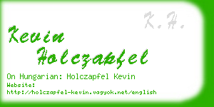 kevin holczapfel business card
